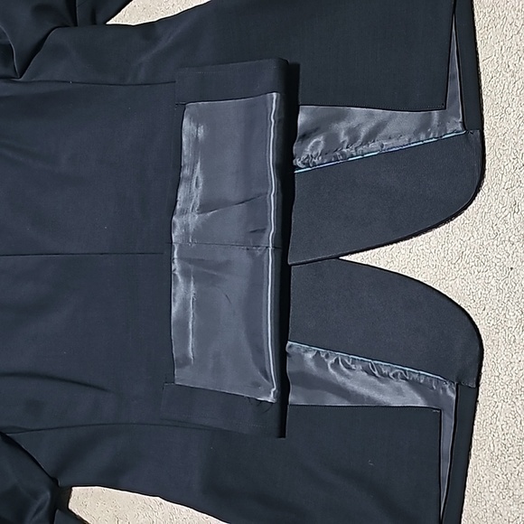 RALPH Lauren Mens Black Two Button 100% wool Blazer Jacket black - Picture 10 of 12